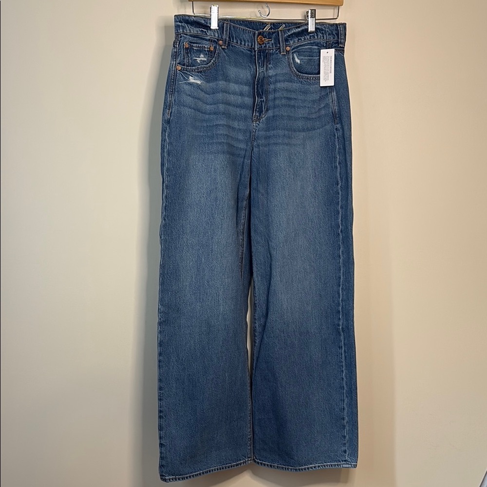 NWT Of Luck Wide Leg Denim Jeans